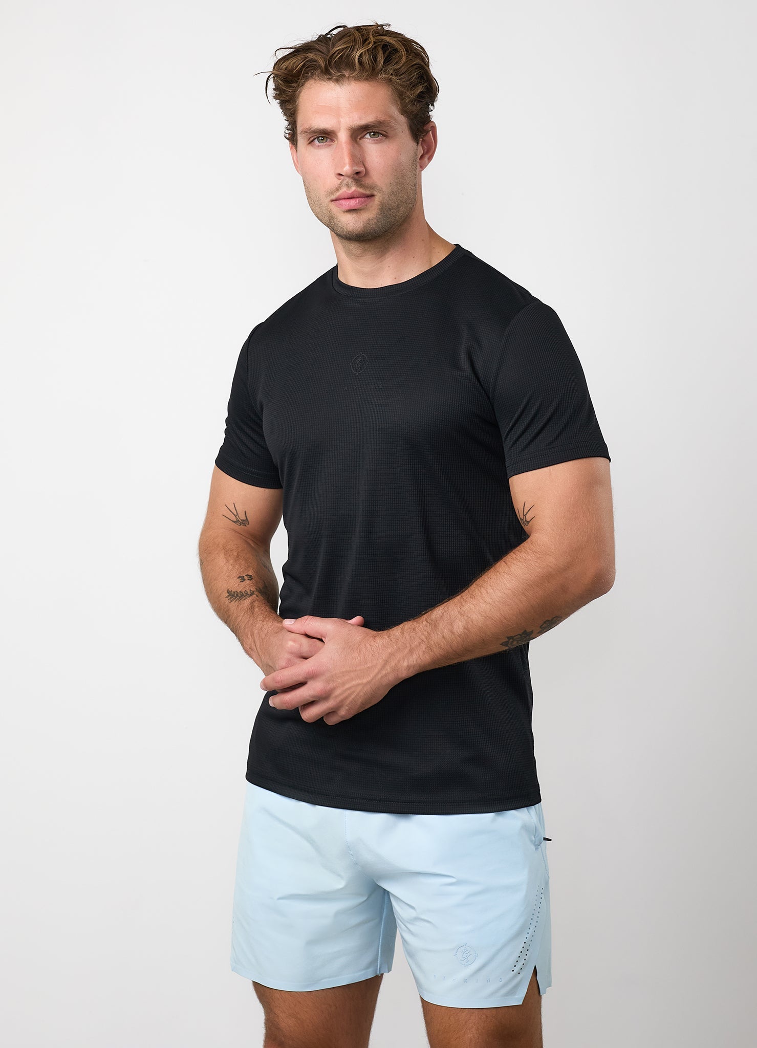 Gym King Rebellion Echo AOP Tee - Black