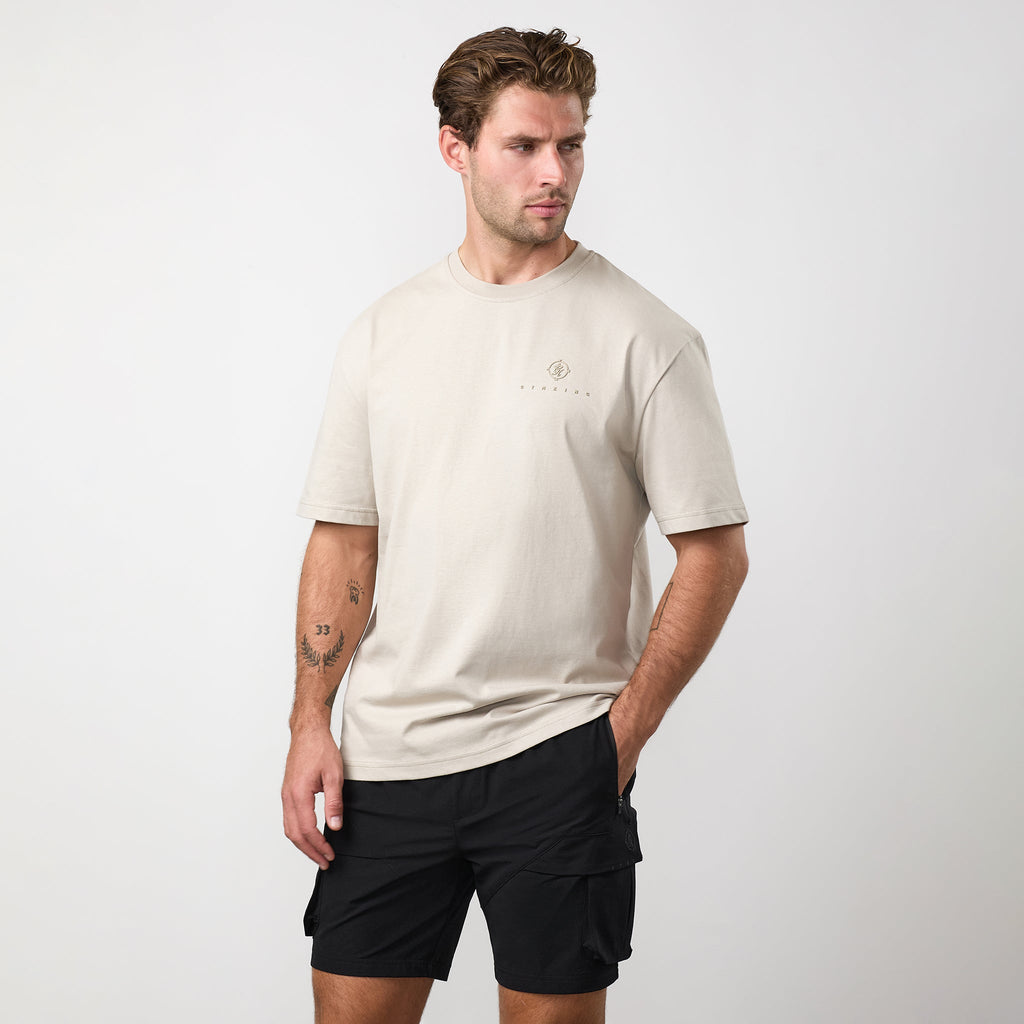 Gym King Rebellion Oblivion Tee - Stone