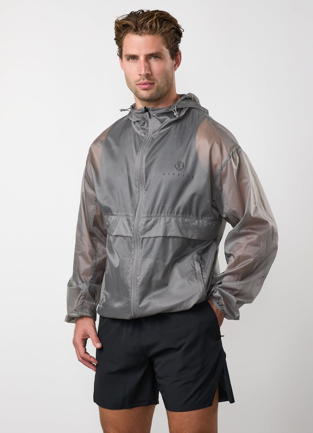 Gym King Rebellion Spectre Ombre Training Jacket - Phantom Grey