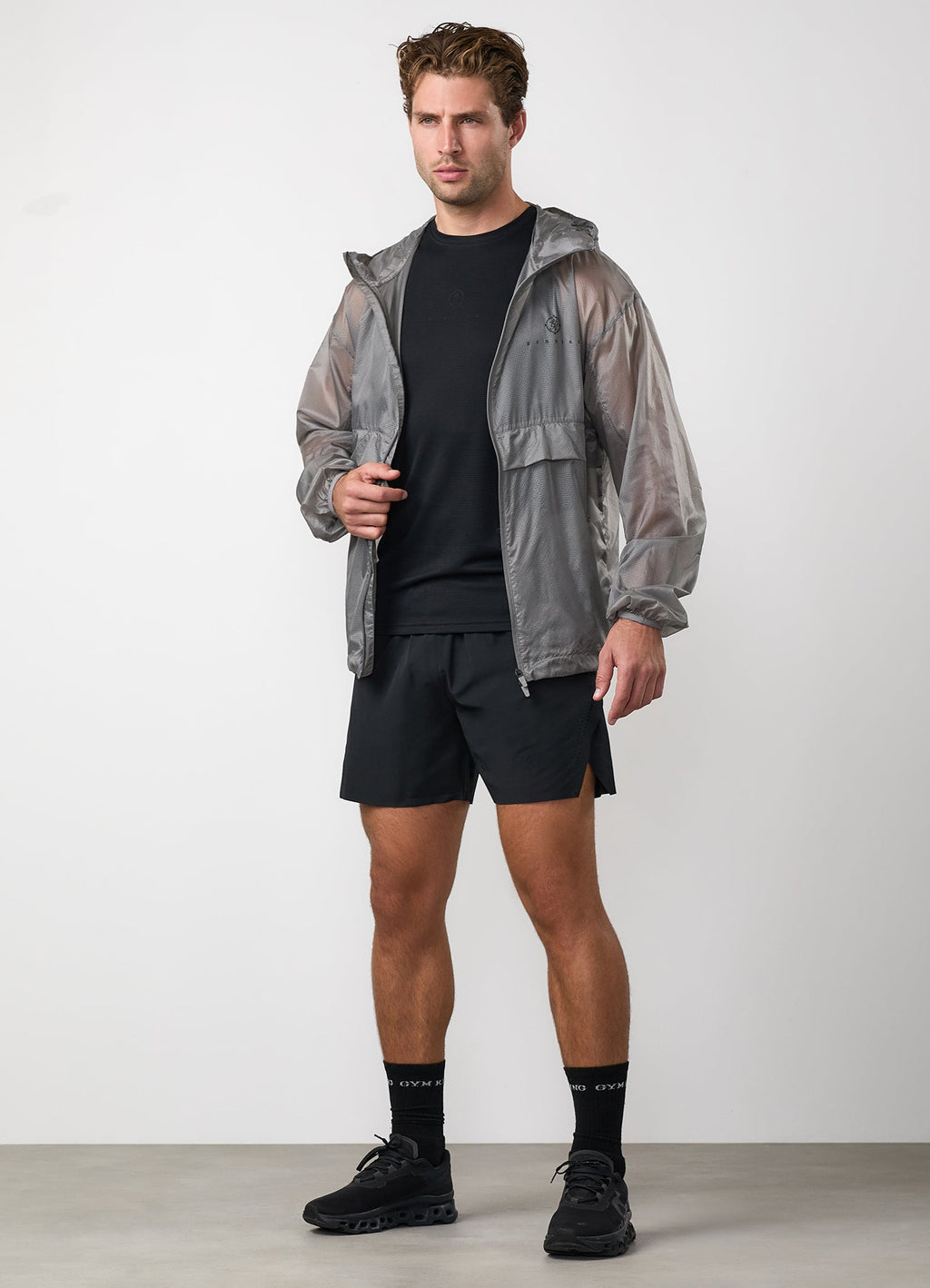 Gym King Rebellion Spectre Ombre Training Jacket - Phantom Grey