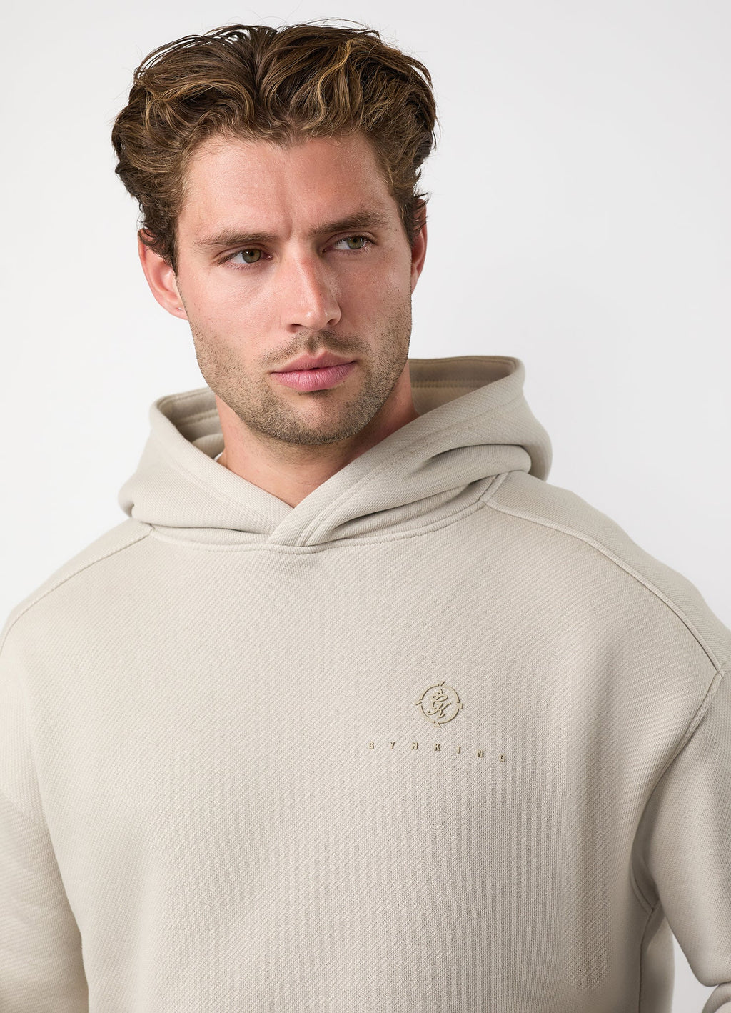 Gym King Rebellion Phantom Hoodie - Stone