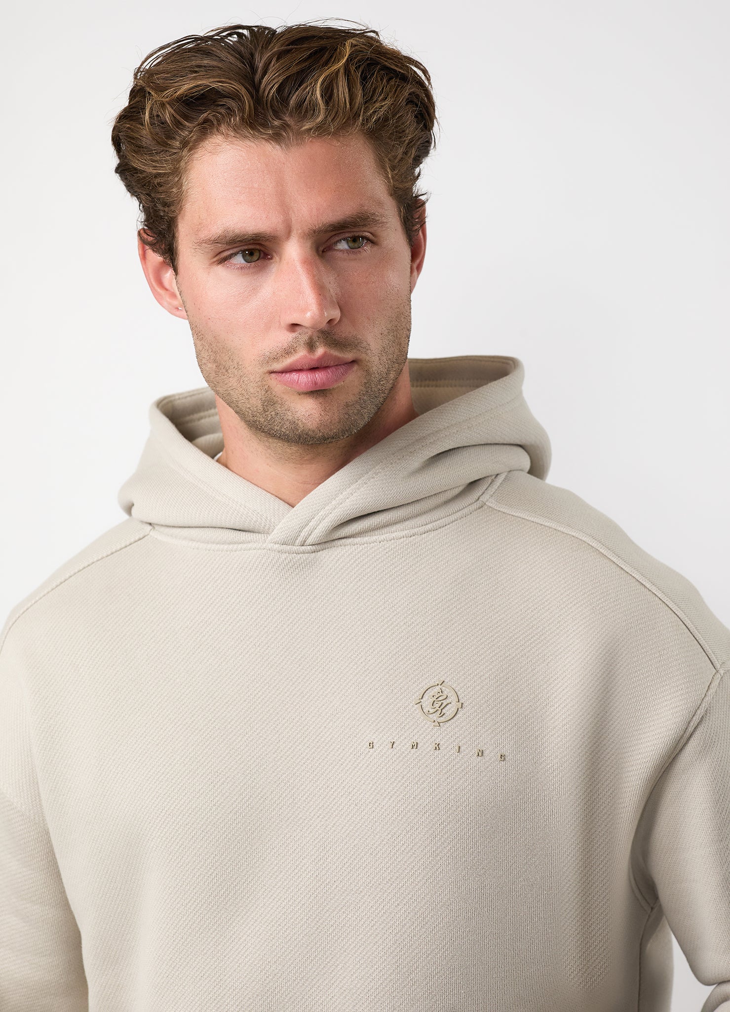 Gym King Rebellion Phantom Hoodie - Stone