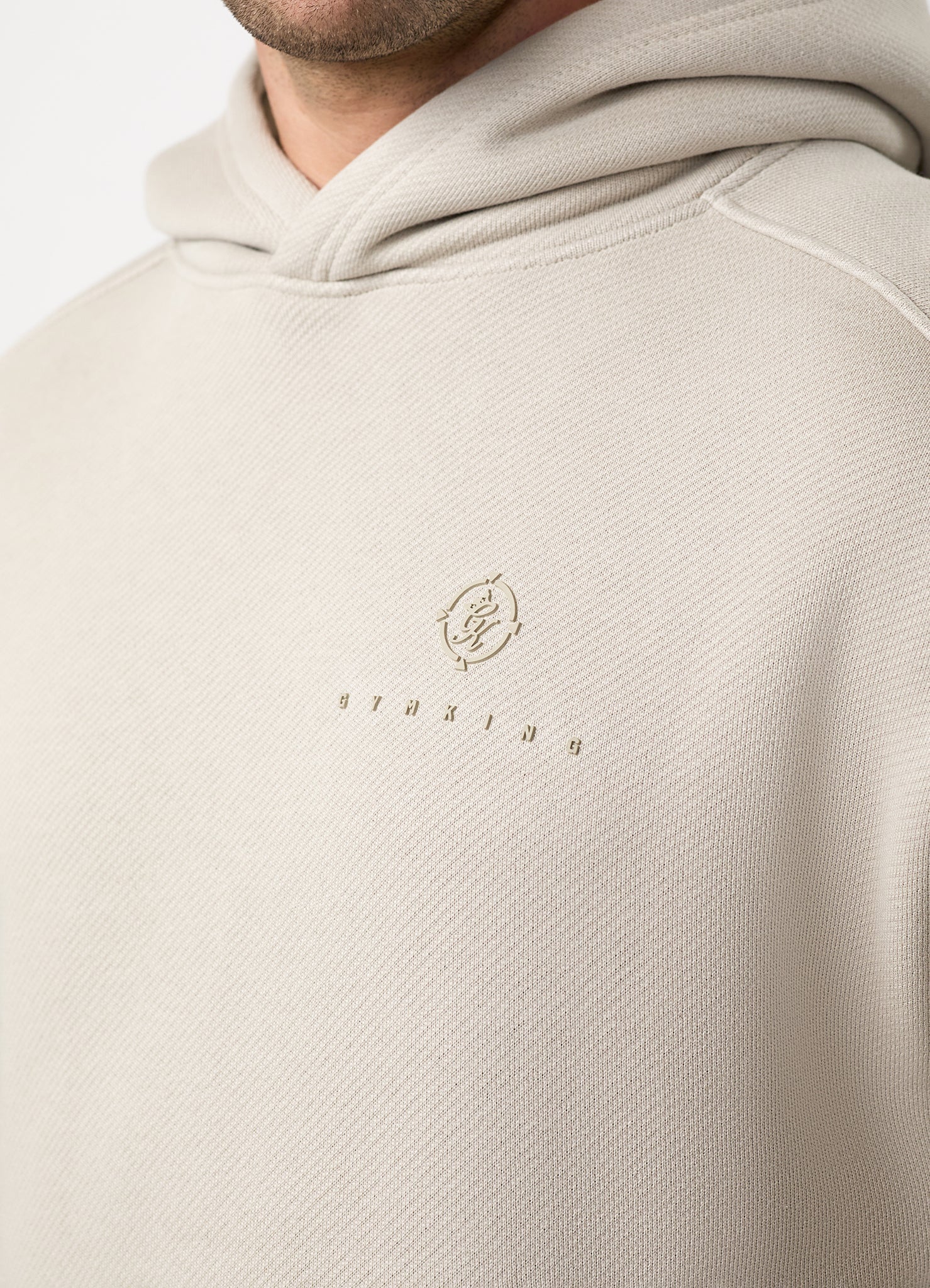 Gym King Rebellion Phantom Hoodie - Stone
