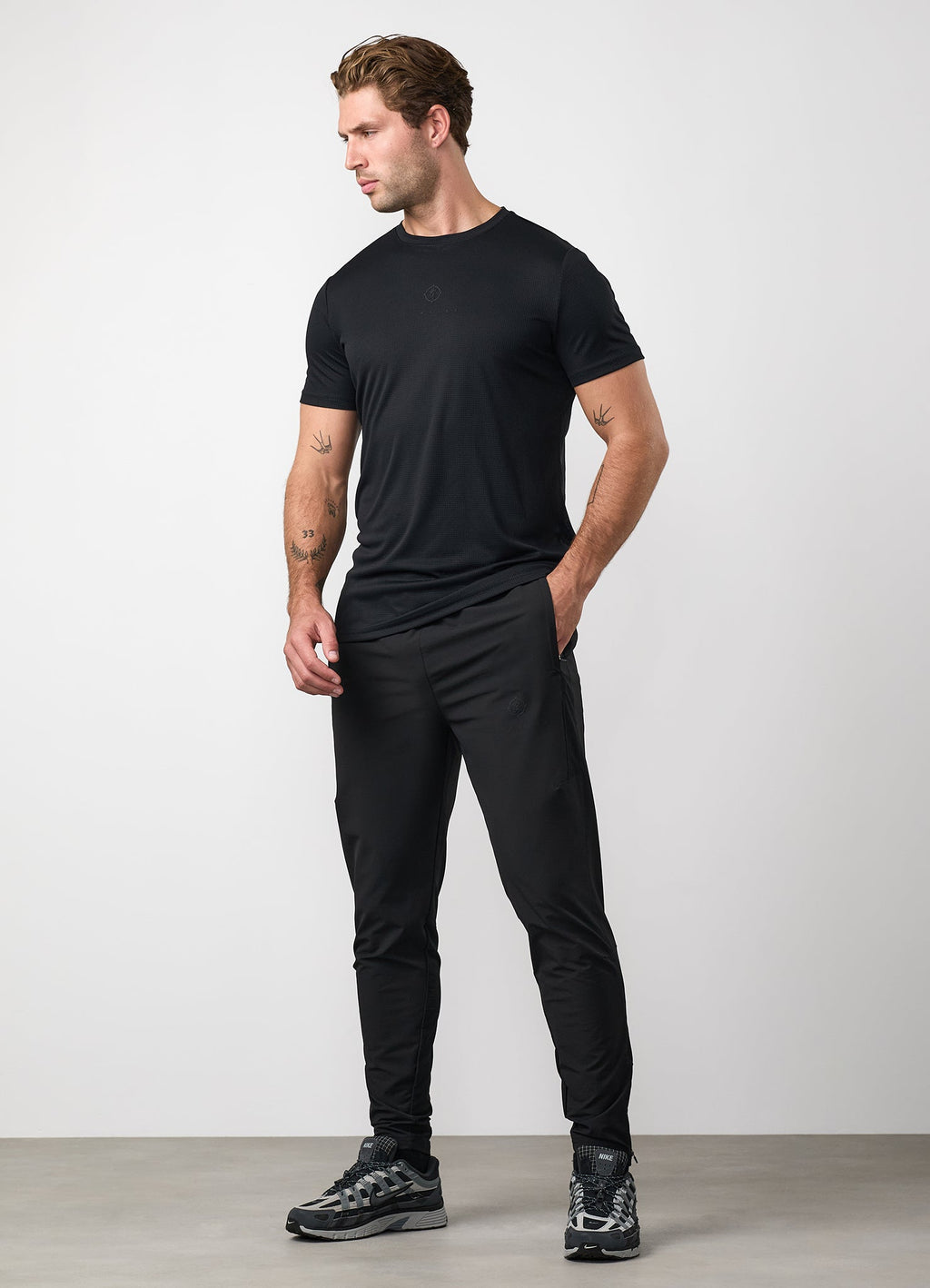 Gym King Rebellion Echo AOP Tee - Black