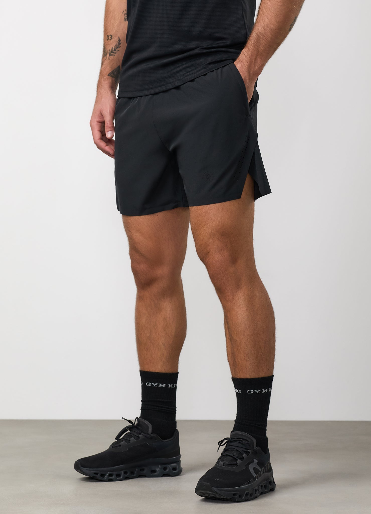 Gym King Rebellion Shadow 5" Training Short - Black