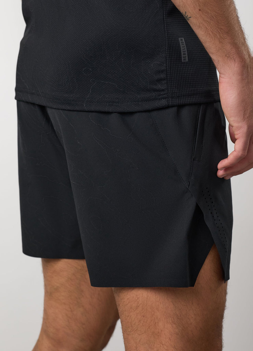 Gym King Rebellion Shadow 5" Training Short - Black