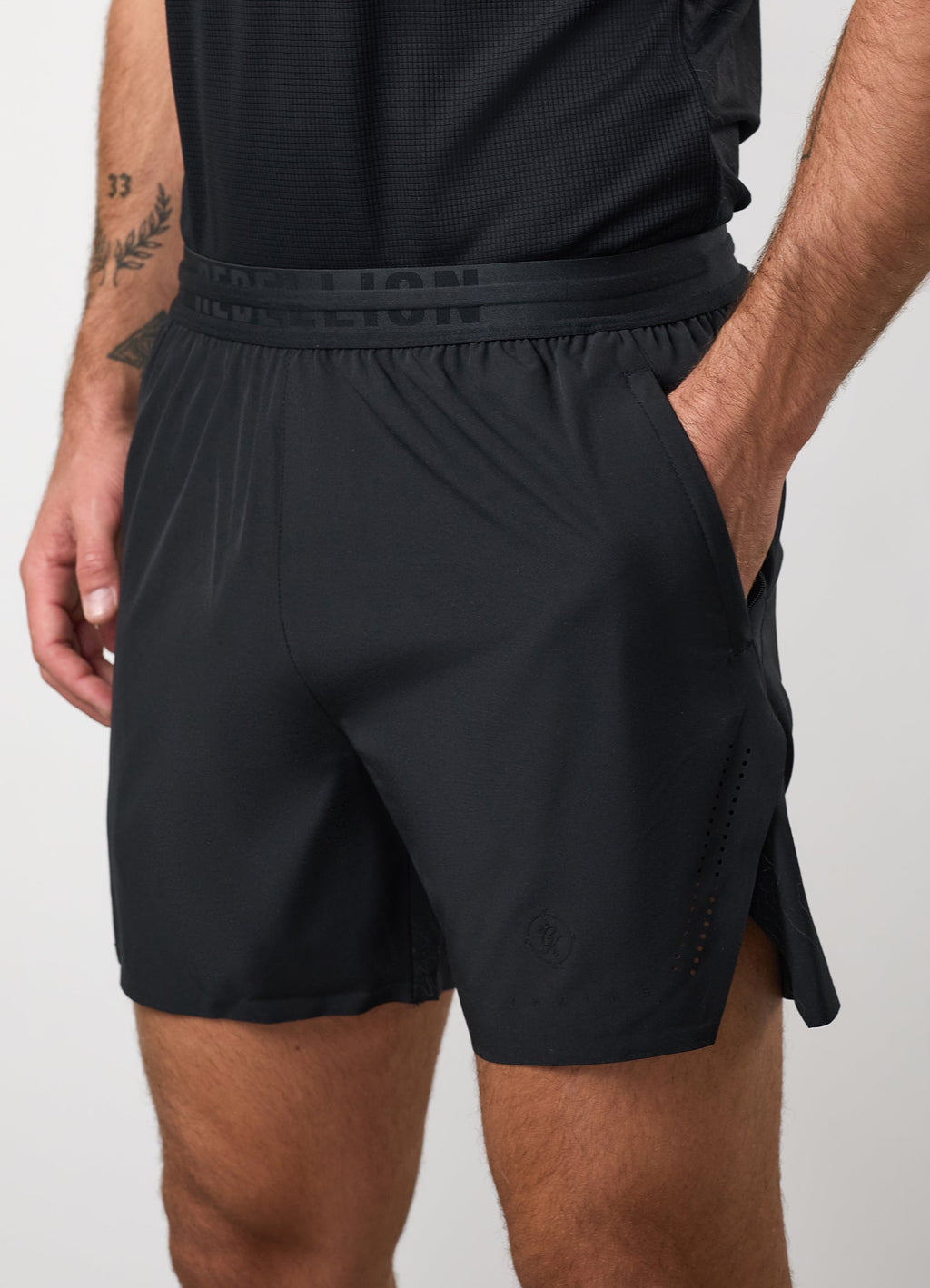 Gym King Rebellion Shadow 5" Training Short - Black