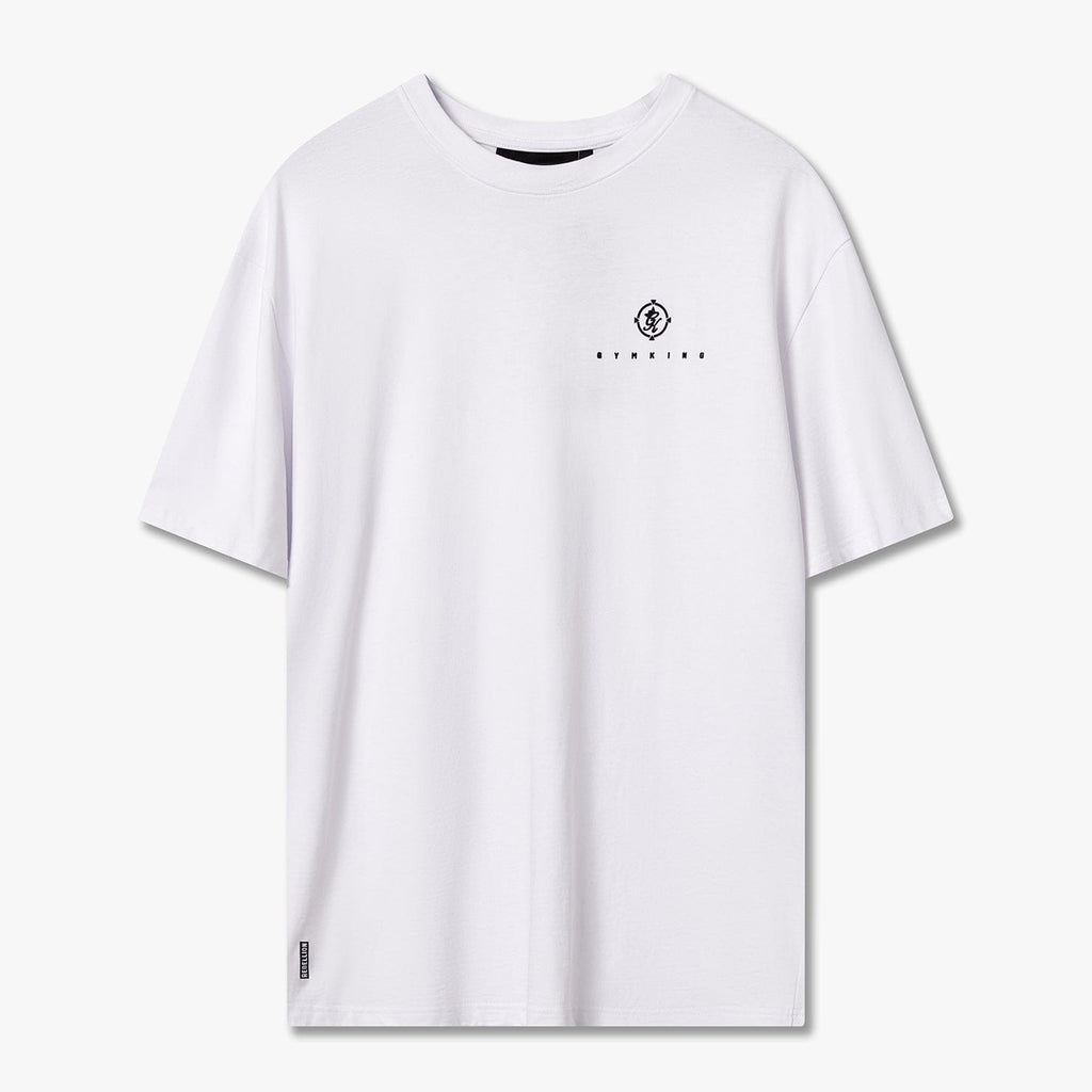 Gym King Rebellion Oblivion Jersey Tee - White