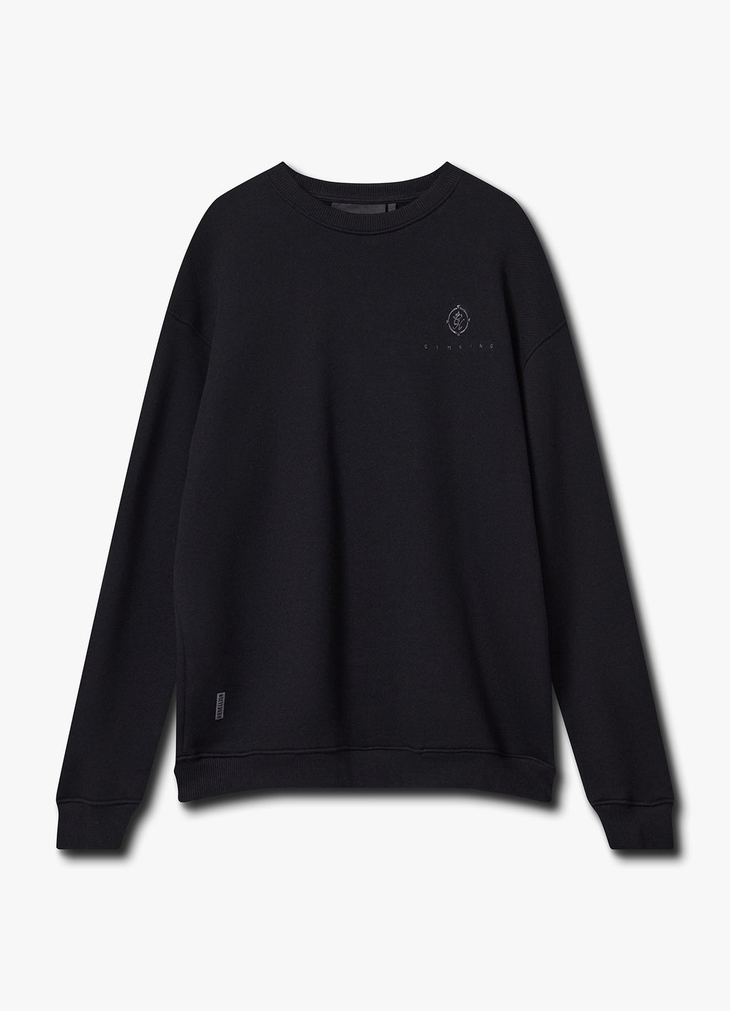 Gym King Rebellion Ambush Loopback Crew - Black