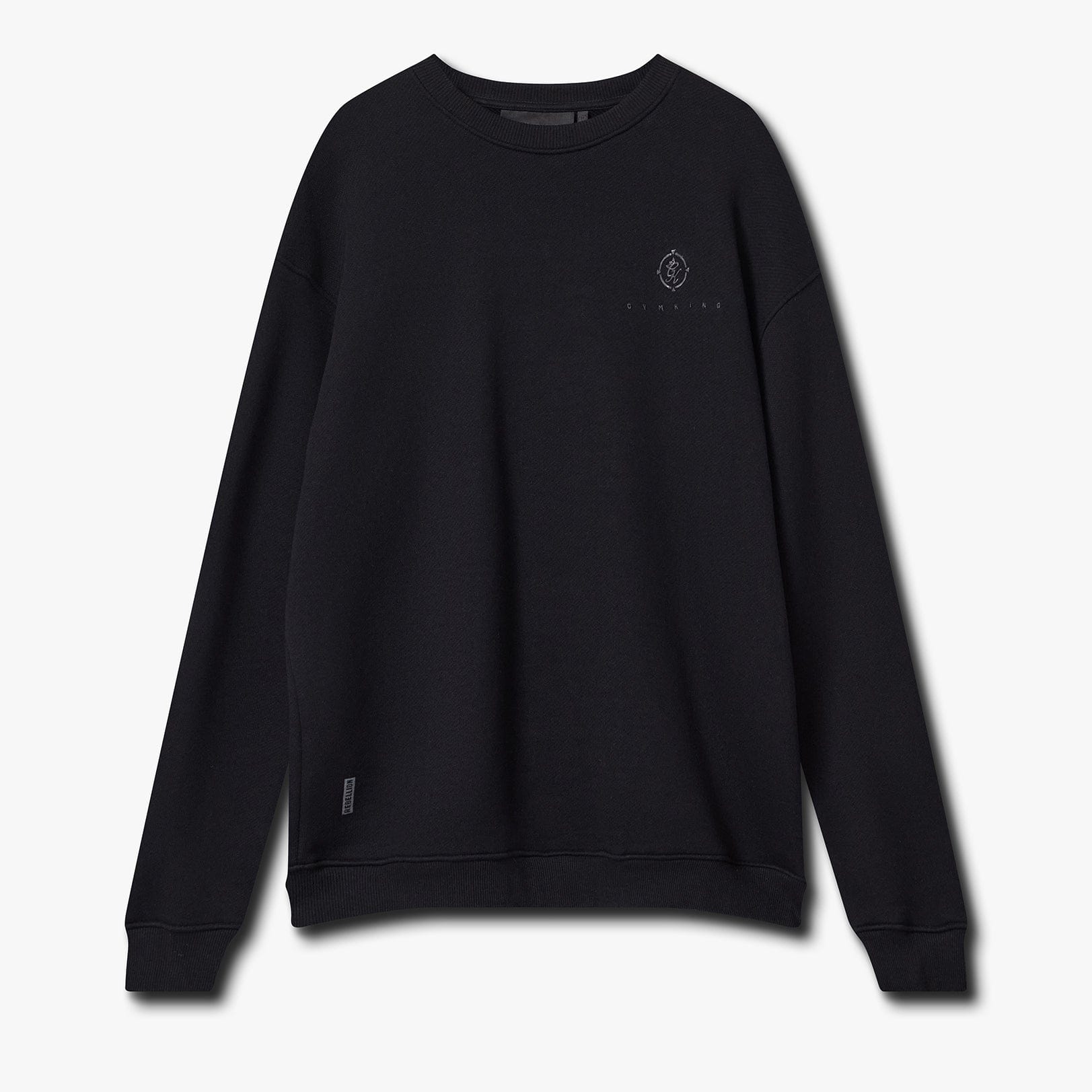 Gym King Rebellion Ambush Loopback Crew - Black