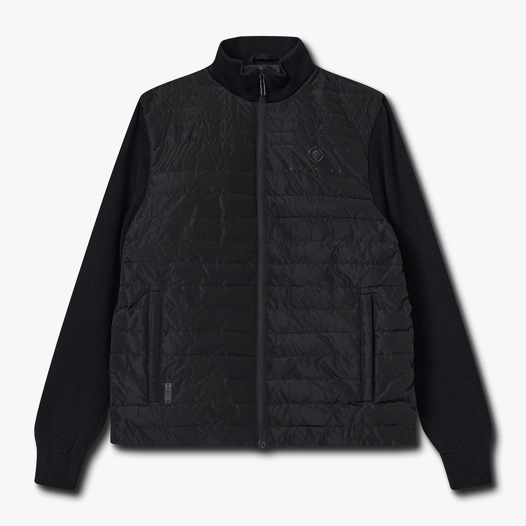 Gym King Rebellion Rushmore Light Quilted Knit Jacket - Black