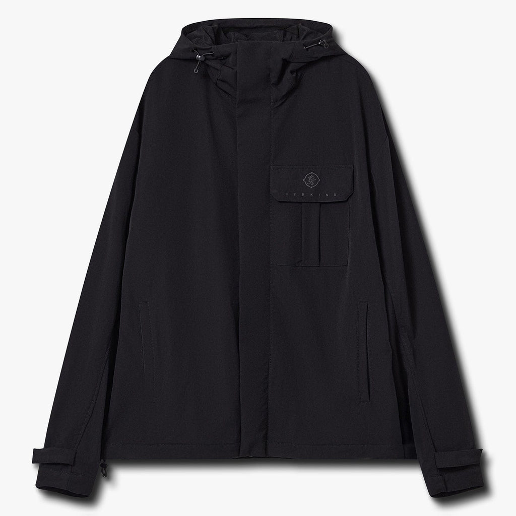 Gym King Rebellion Darkside Full Zip Track Top - Black