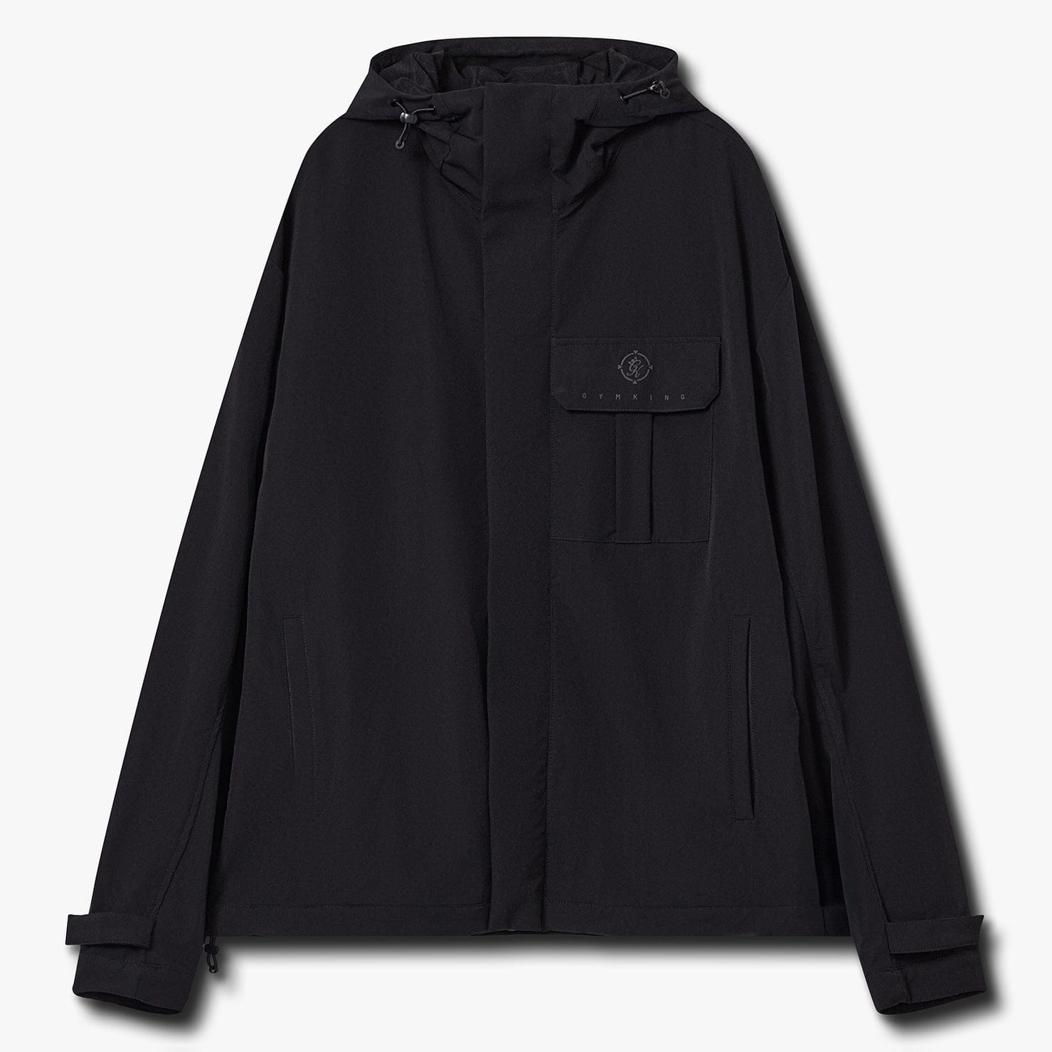 Gym King Rebellion Darkside Full Zip Track Top - Black