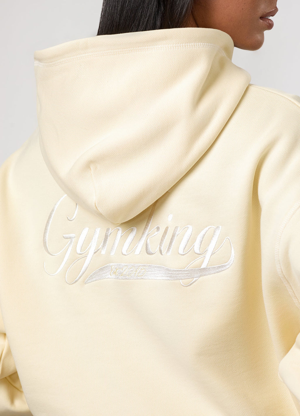 Gym King Renew Flatlock Hoodie - Buttermilk