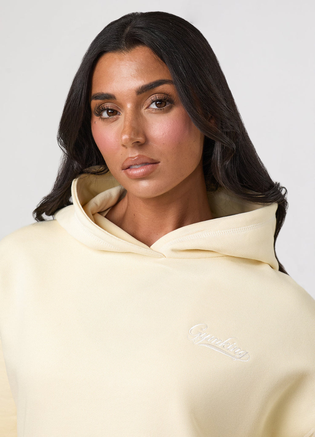 Gym King Renew Flatlock Hoodie - Buttermilk