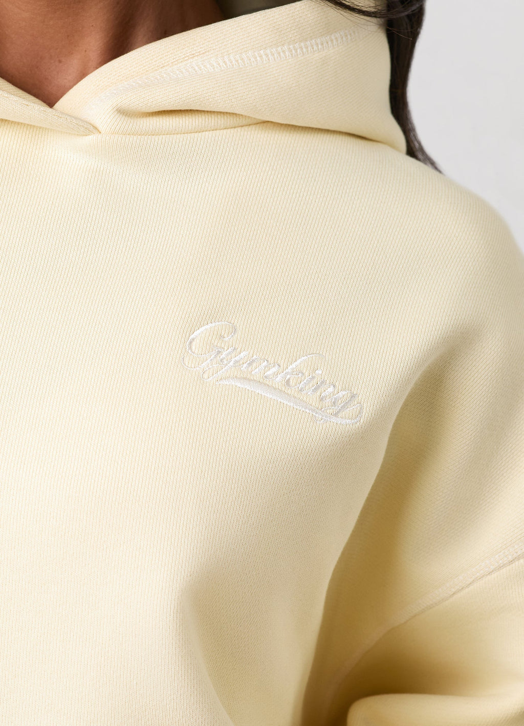Gym King Renew Flatlock Hoodie - Buttermilk