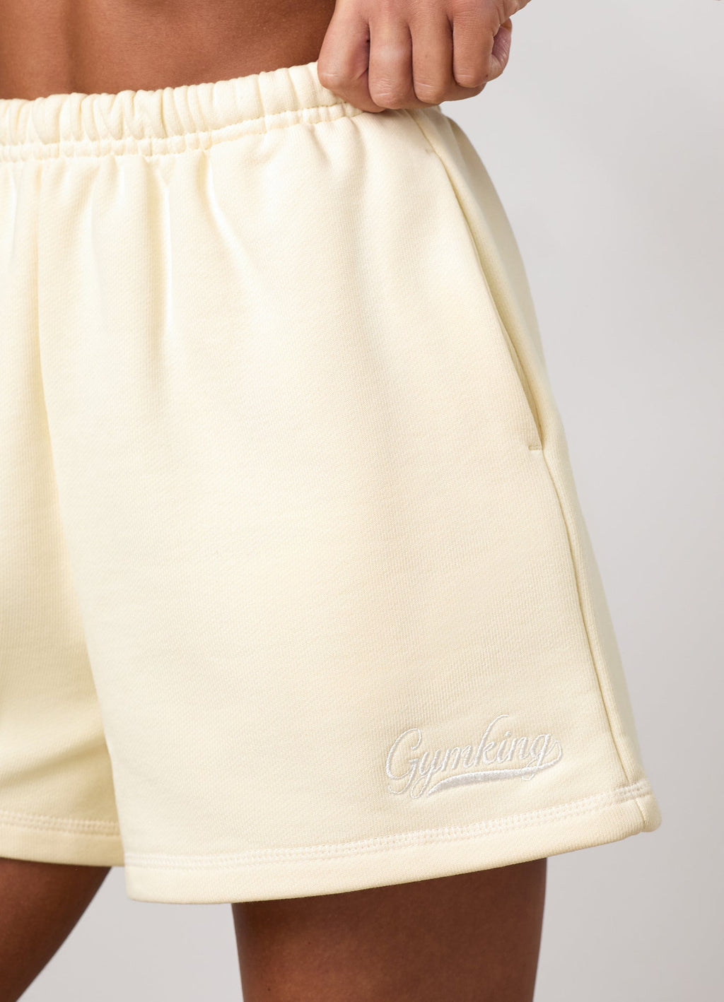 Gym King Renew Flatlock Short - Buttermilk