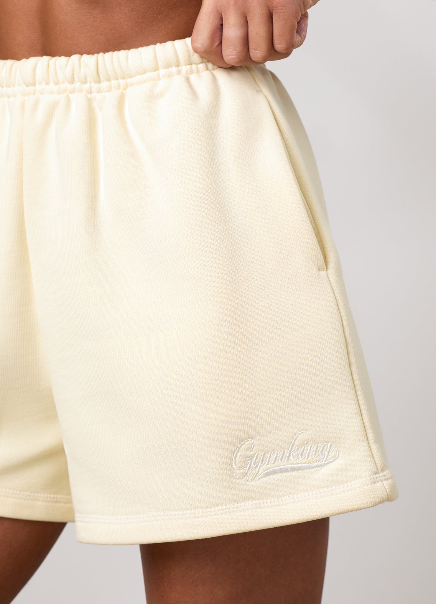 Gym King Renew Flatlock Short - Buttermilk