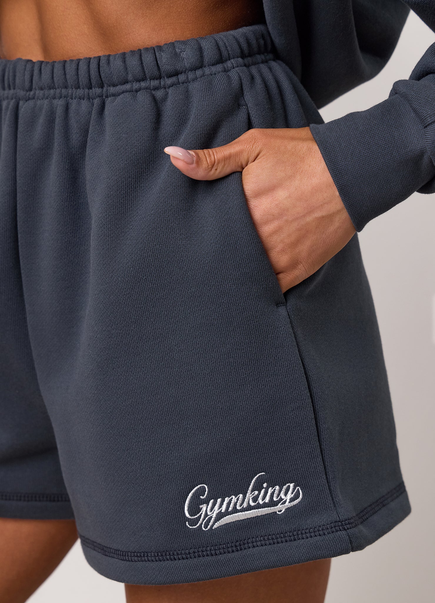 Gym King Renew Flatlock Short - Midnight Blue
