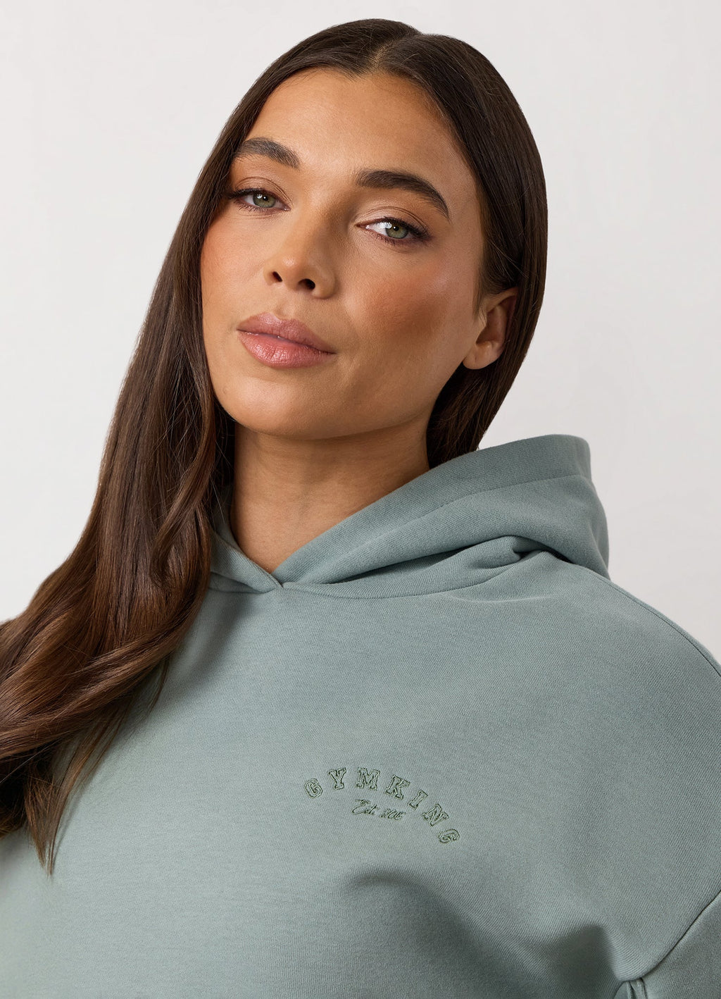 Gym King Replenish Peached Seam Hoodie - Brushed Sage