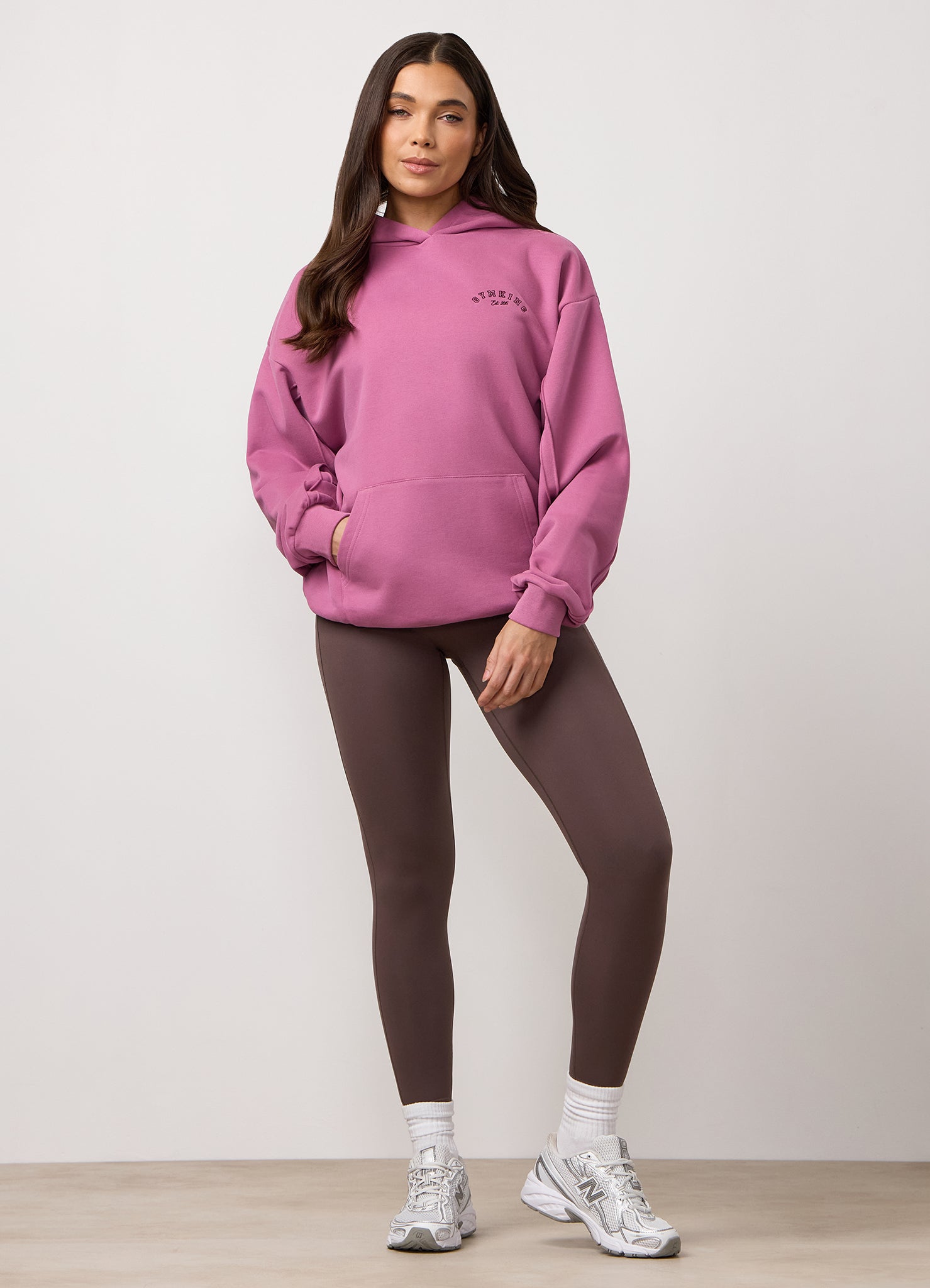 Gym King Replenish Peached Seam Hoodie - Orchid Mauve