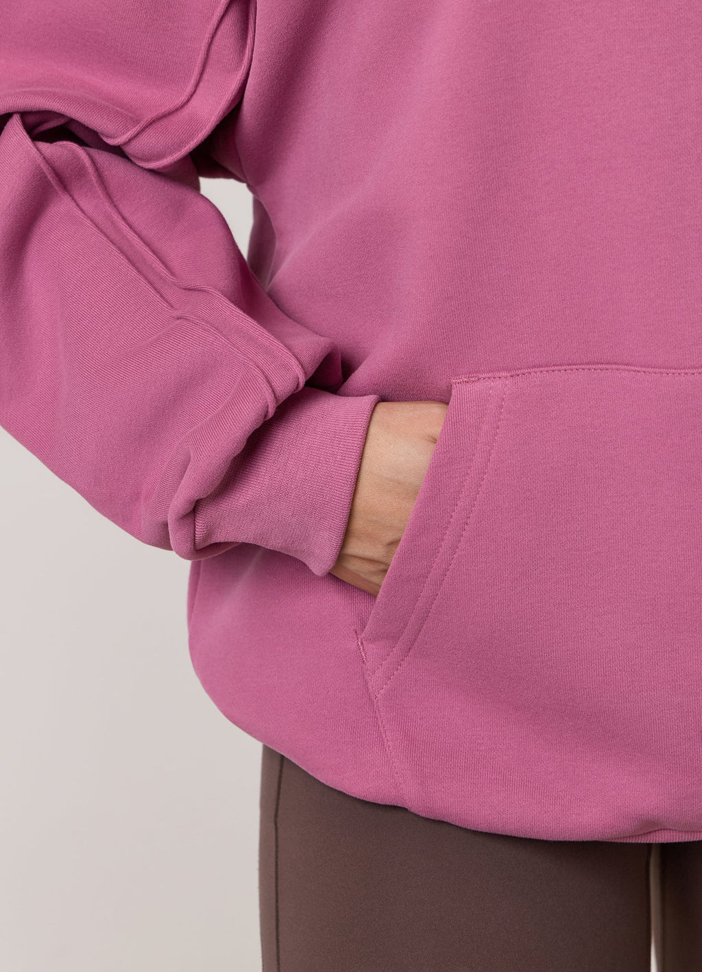 Gym King Replenish Peached Seam Hoodie - Orchid Mauve