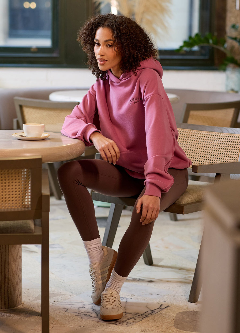 Gym King Replenish Peached Seam Hoodie - Orchid Mauve