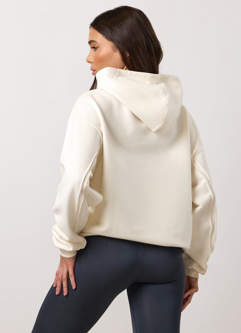Gym King Replenish Peached Seam Hoodie - Marshmallow