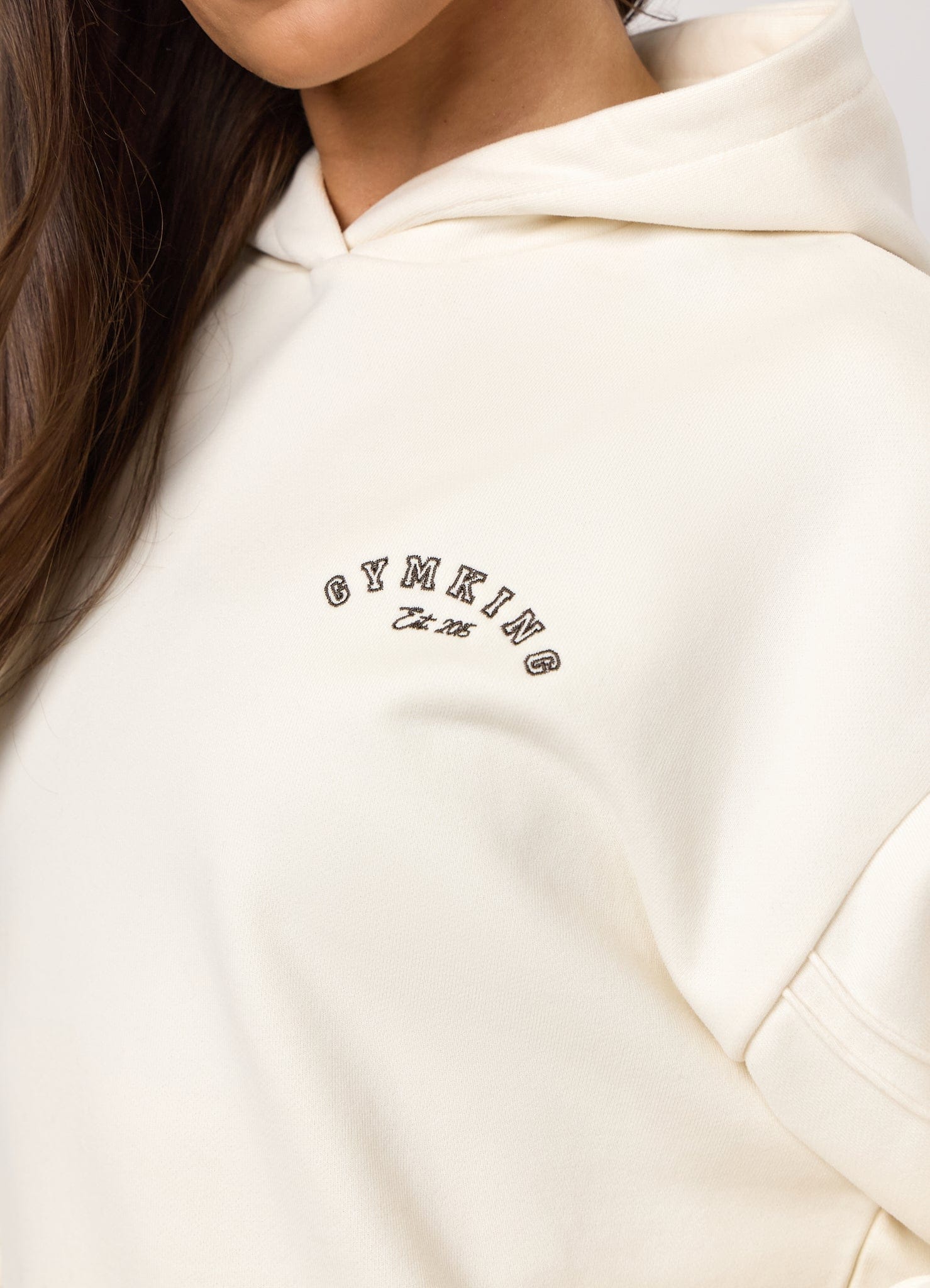 Gym King Replenish Peached Seam Hoodie - Marshmallow