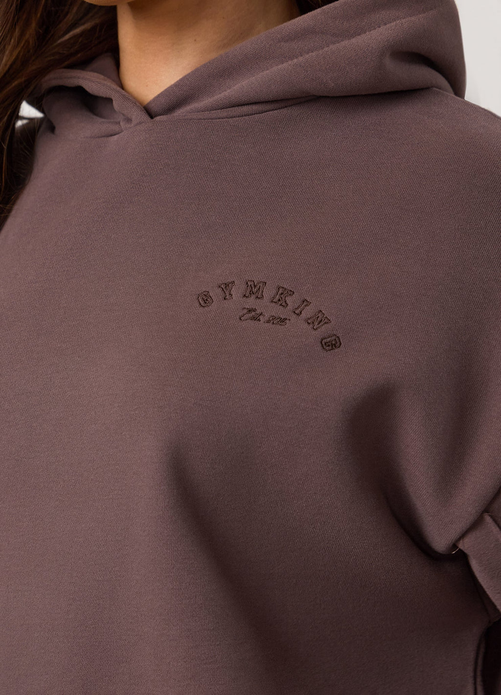 Gym King Replenish Peached Seam Hoodie - Deep Mocha