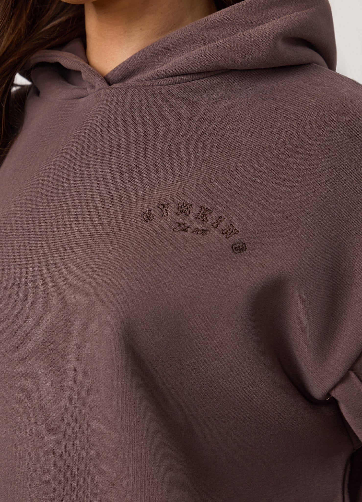 Gym King Replenish Peached Seam Hoodie - Deep Mocha