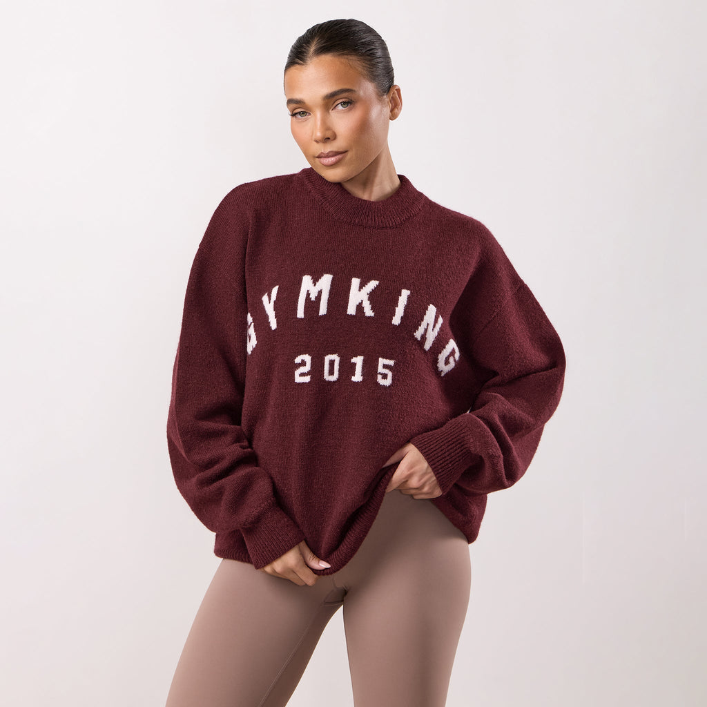 Gym King Restore Knit Crew - Fig