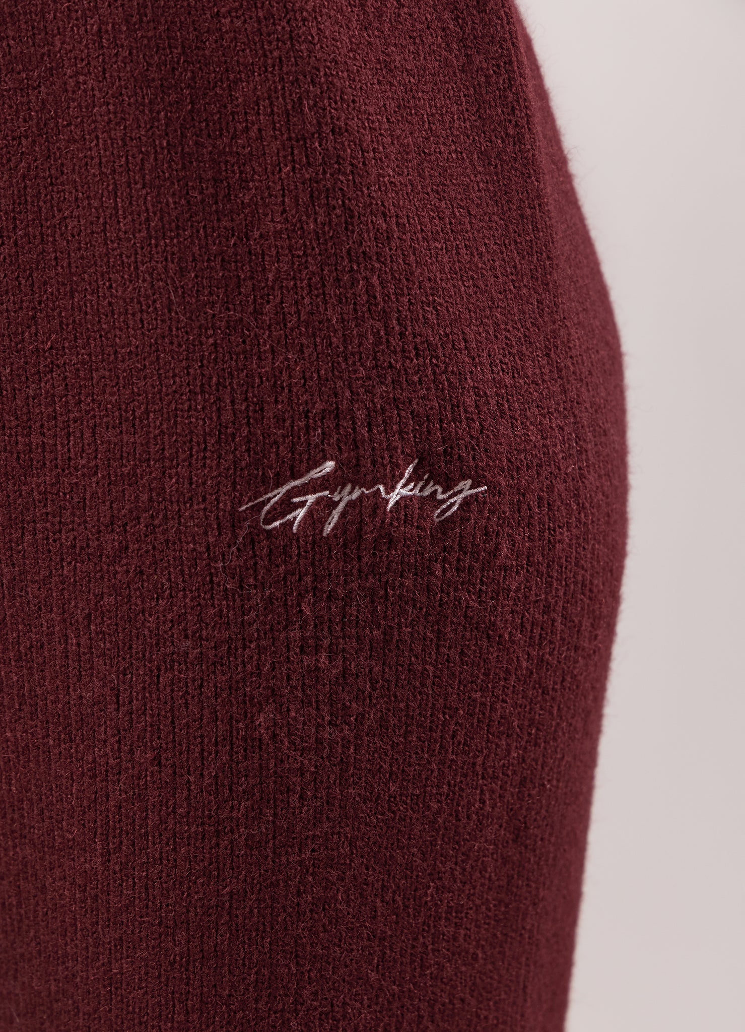 Gym King Rib Knit Trouser - Fig