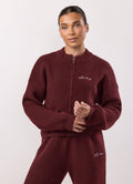 Gym King Rib Knit Full Zip Jacket - Fig