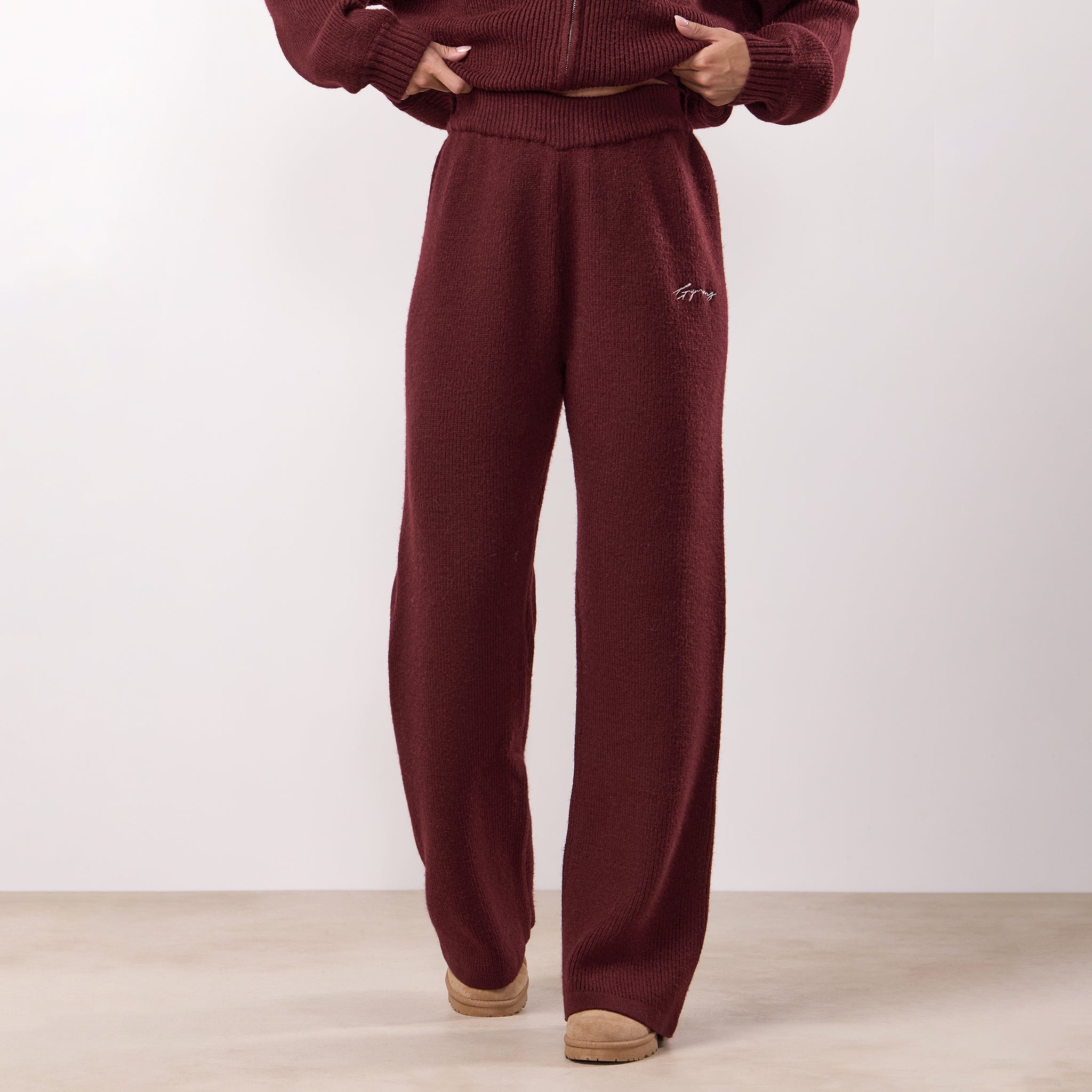 Gym King Rib Knit Trouser - Fig