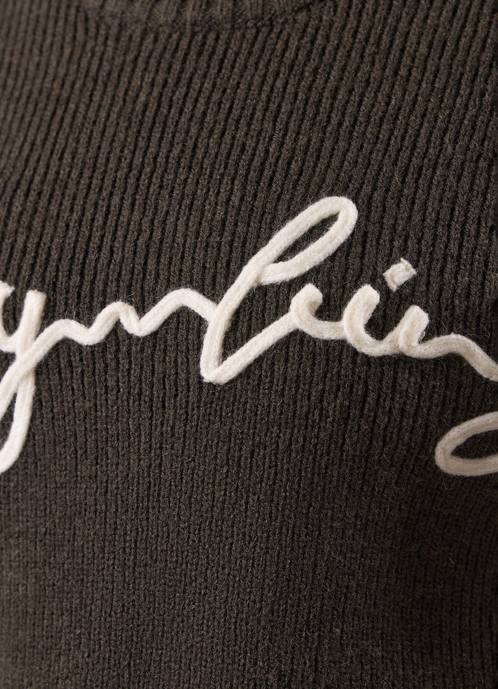 Gym King Rib Knit Sweatshirt - Warm Khaki