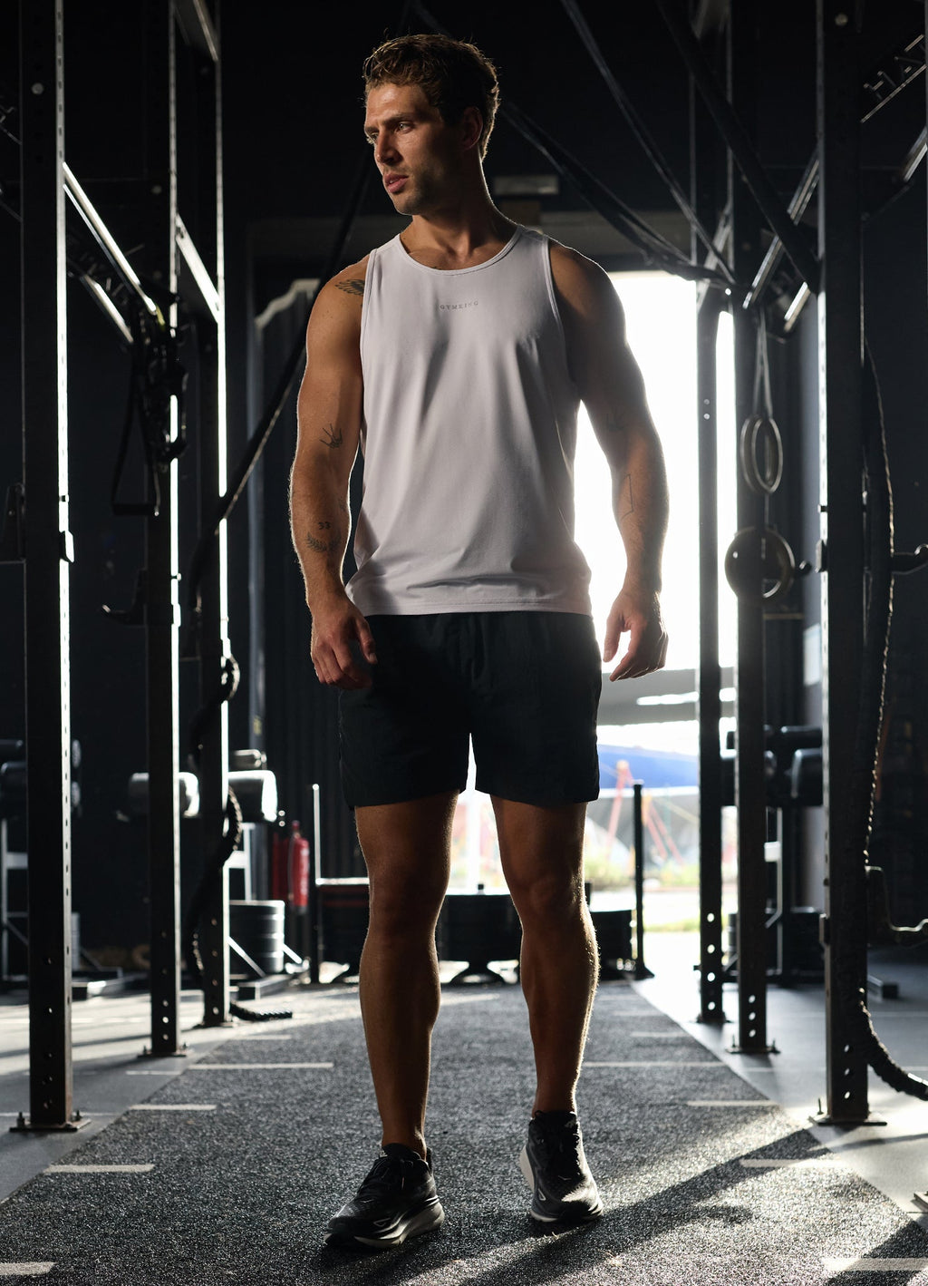 Gym King Roam Tank - White
