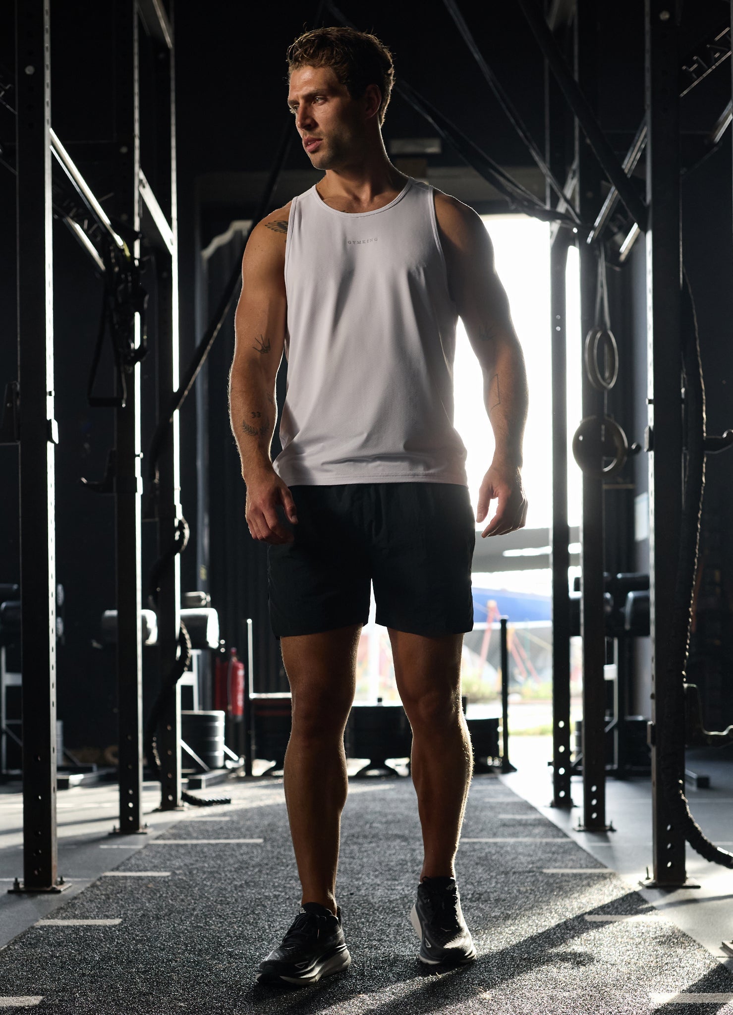 Gym King Roam Tank - White