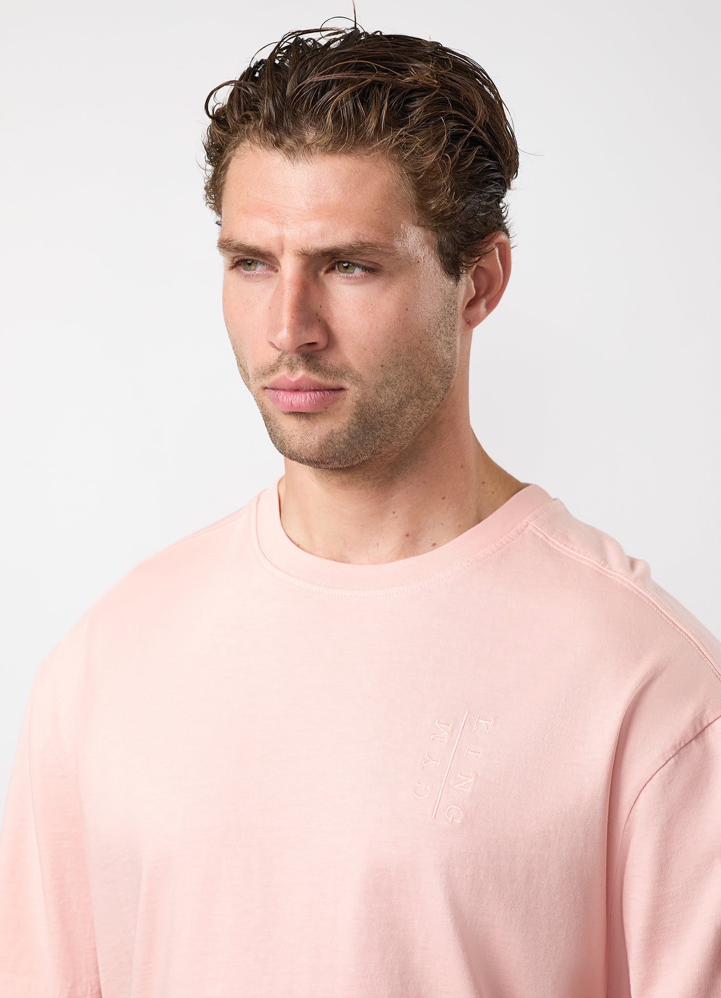 Gym King Roam Washed Tee - Faded Coral