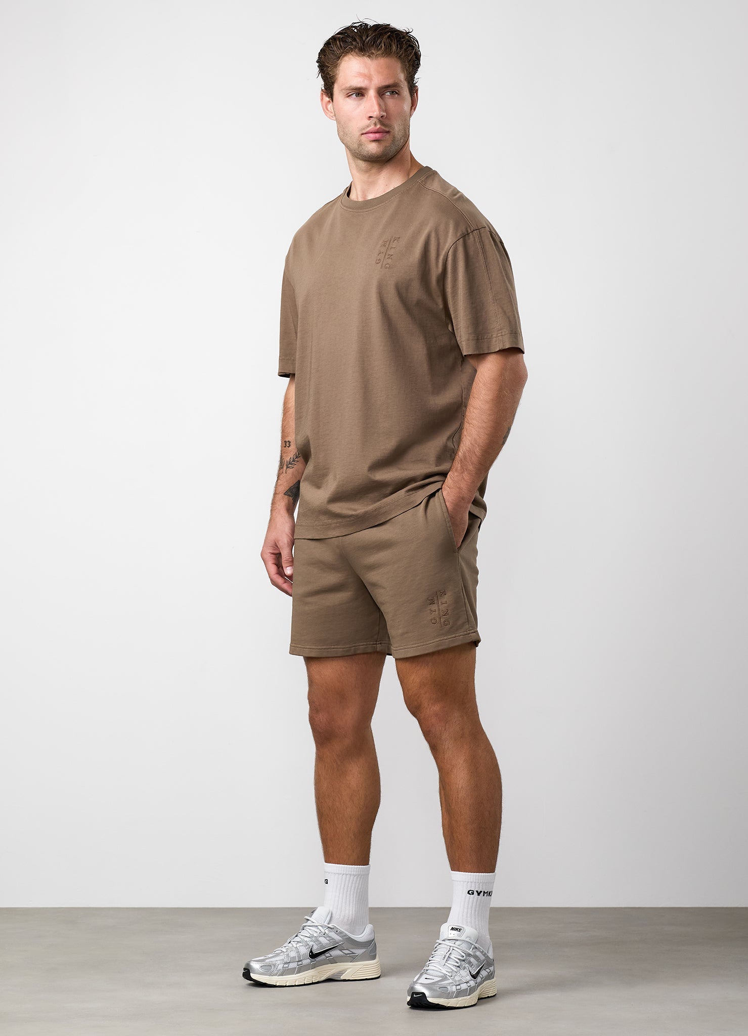 Gym King Roam Washed Short - Mosswood