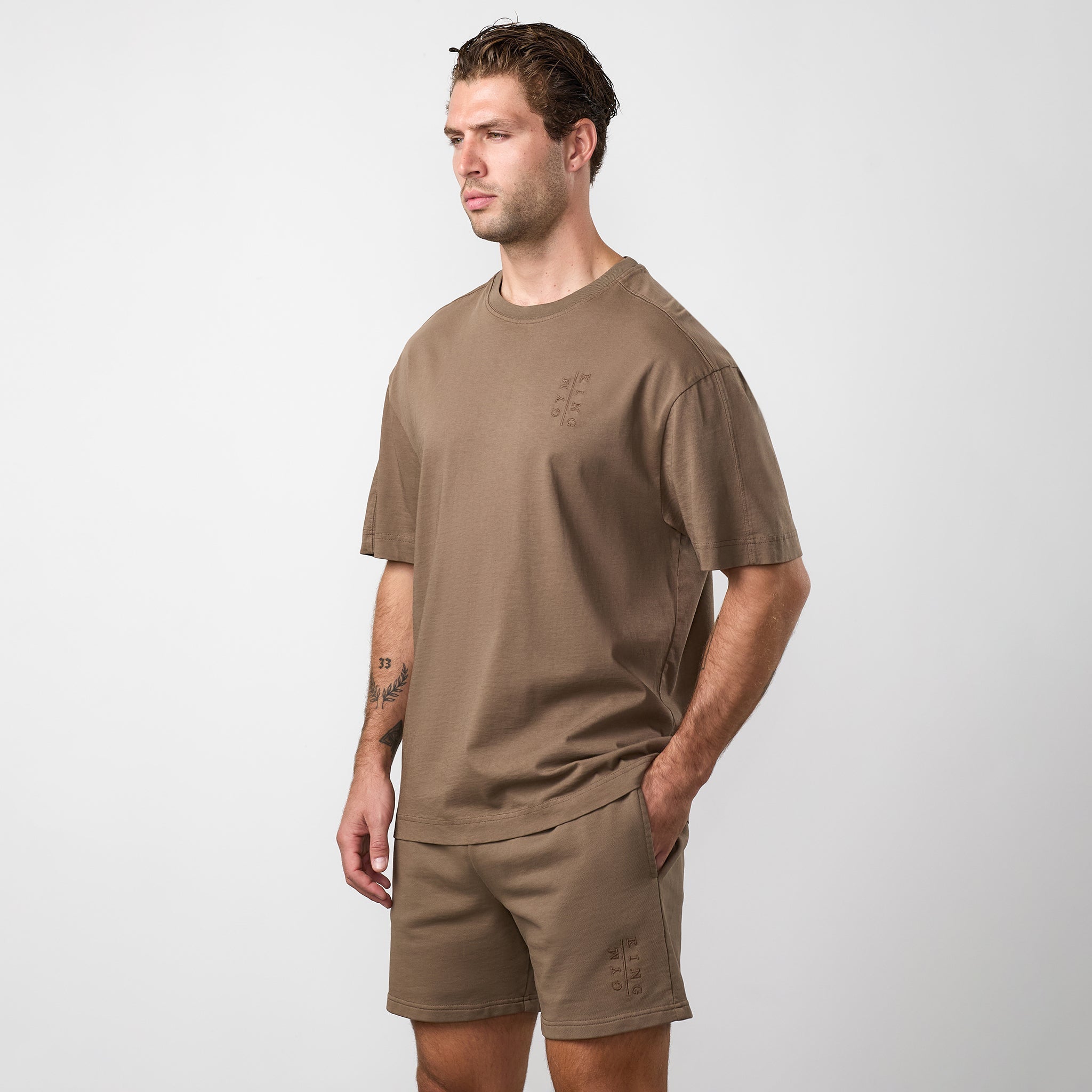 Gym King Roam Washed Tee - Mosswood