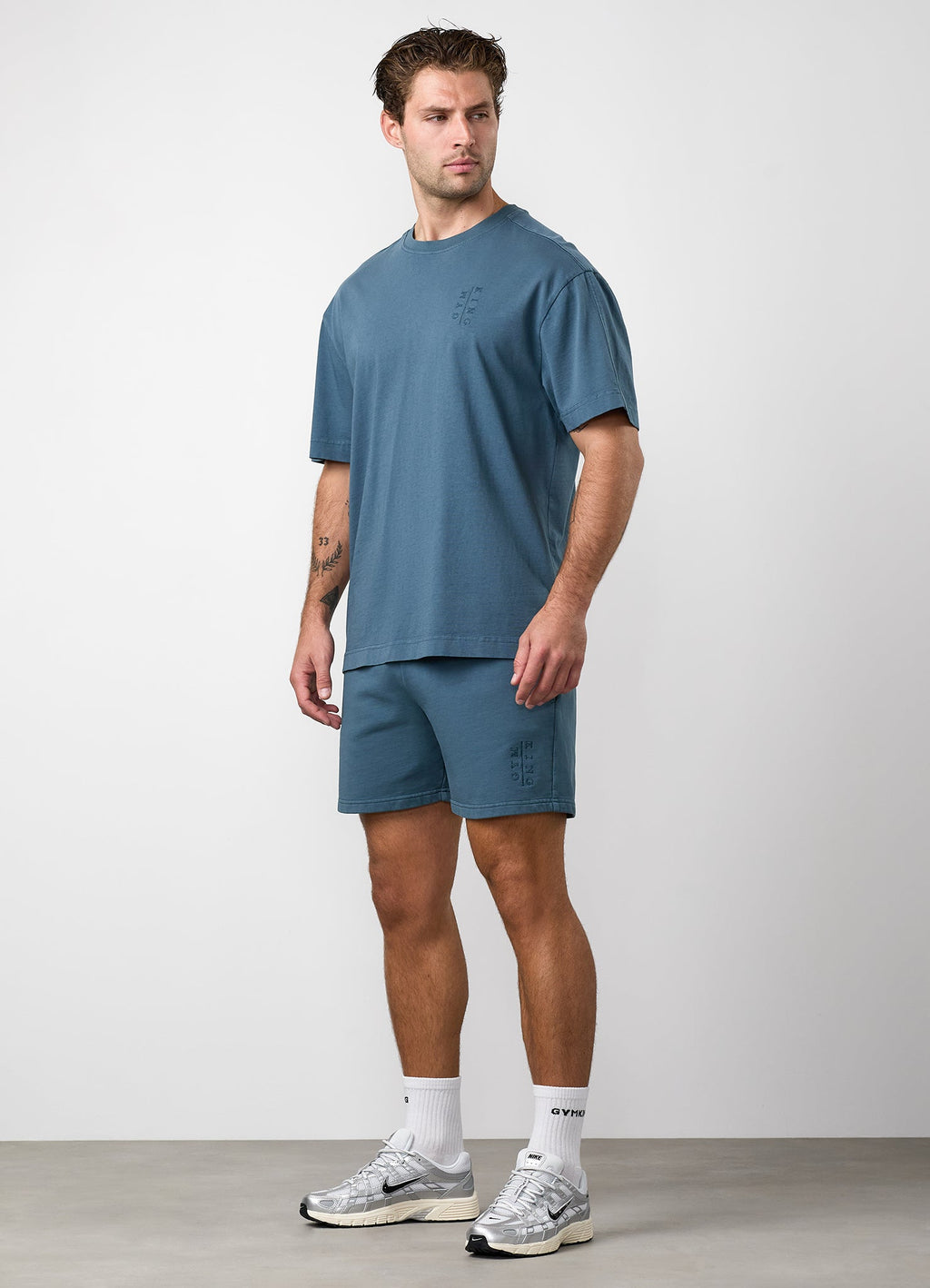 Gym King Roam Washed Tee - Mountain Slate