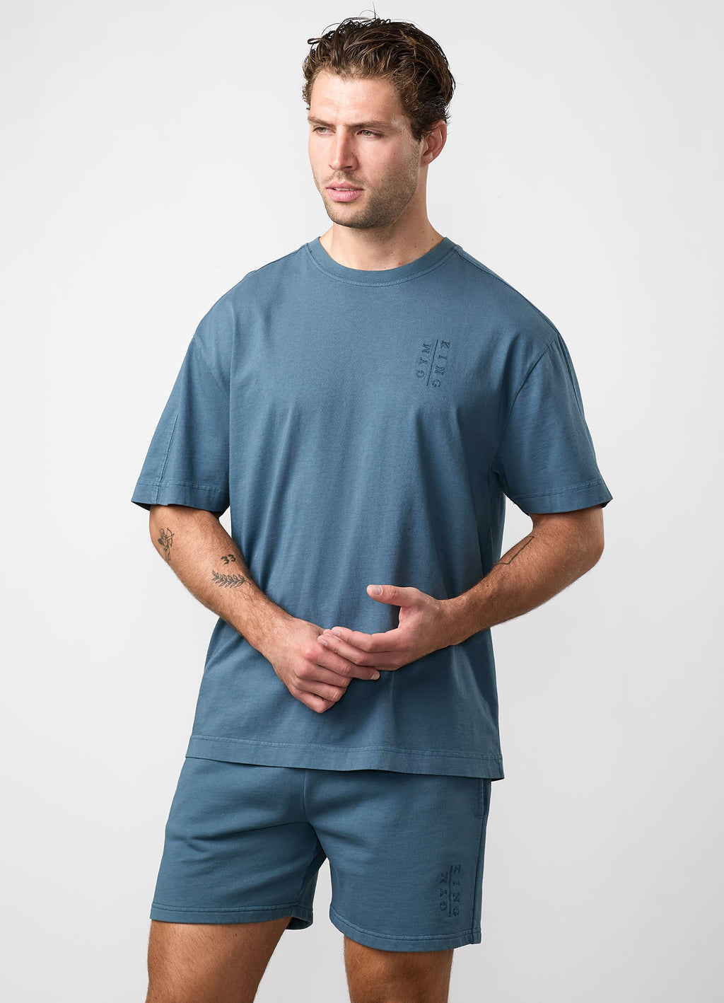 Gym King Roam Washed Tee - Mountain Slate