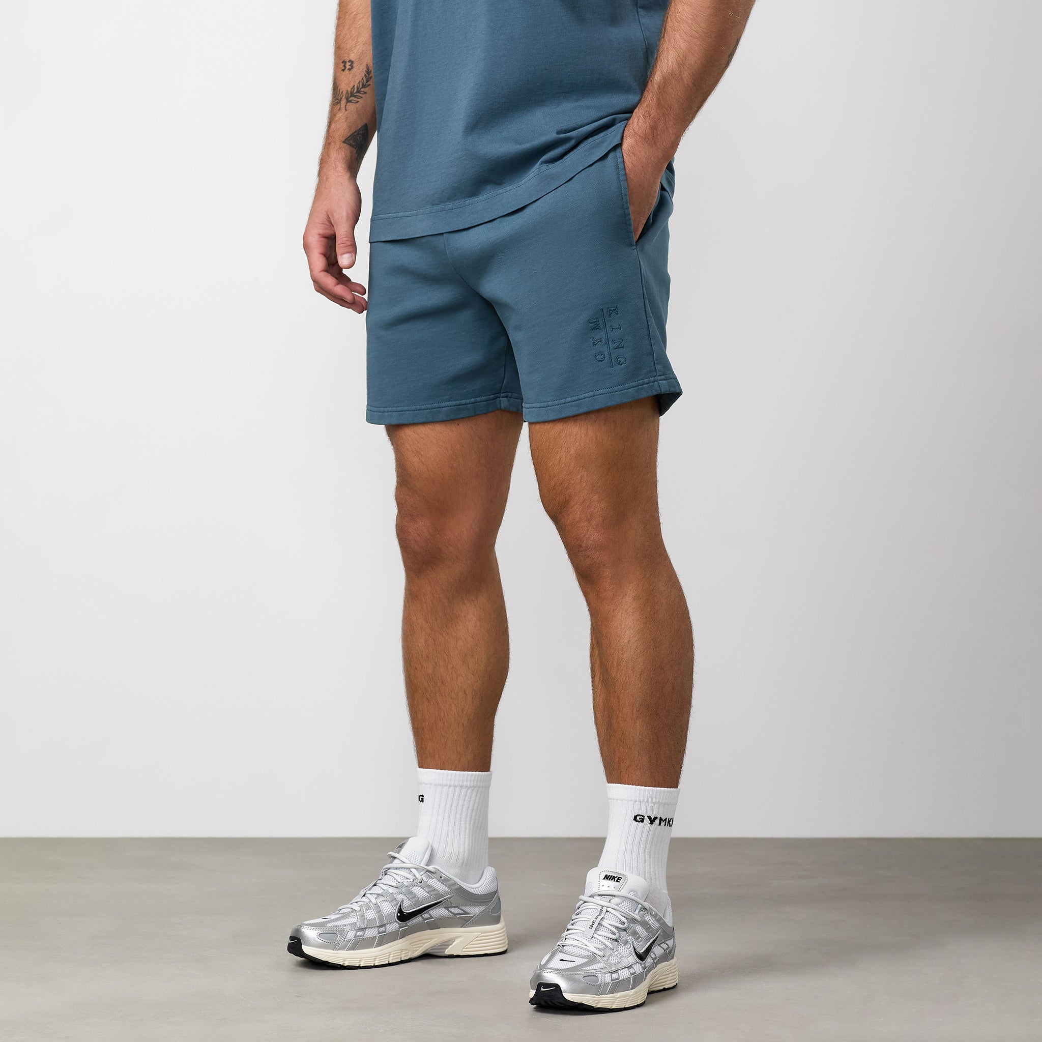 Gym King Roam Washed Short - Mountain Slate