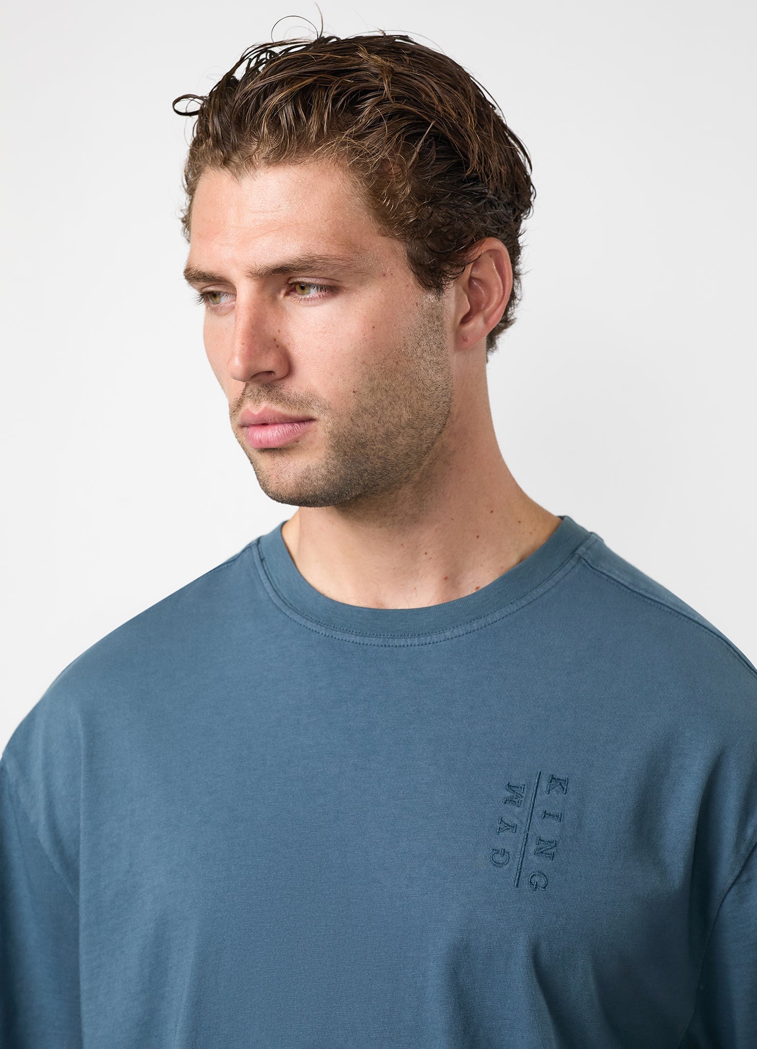 Gym King Roam Washed Tee - Mountain Slate