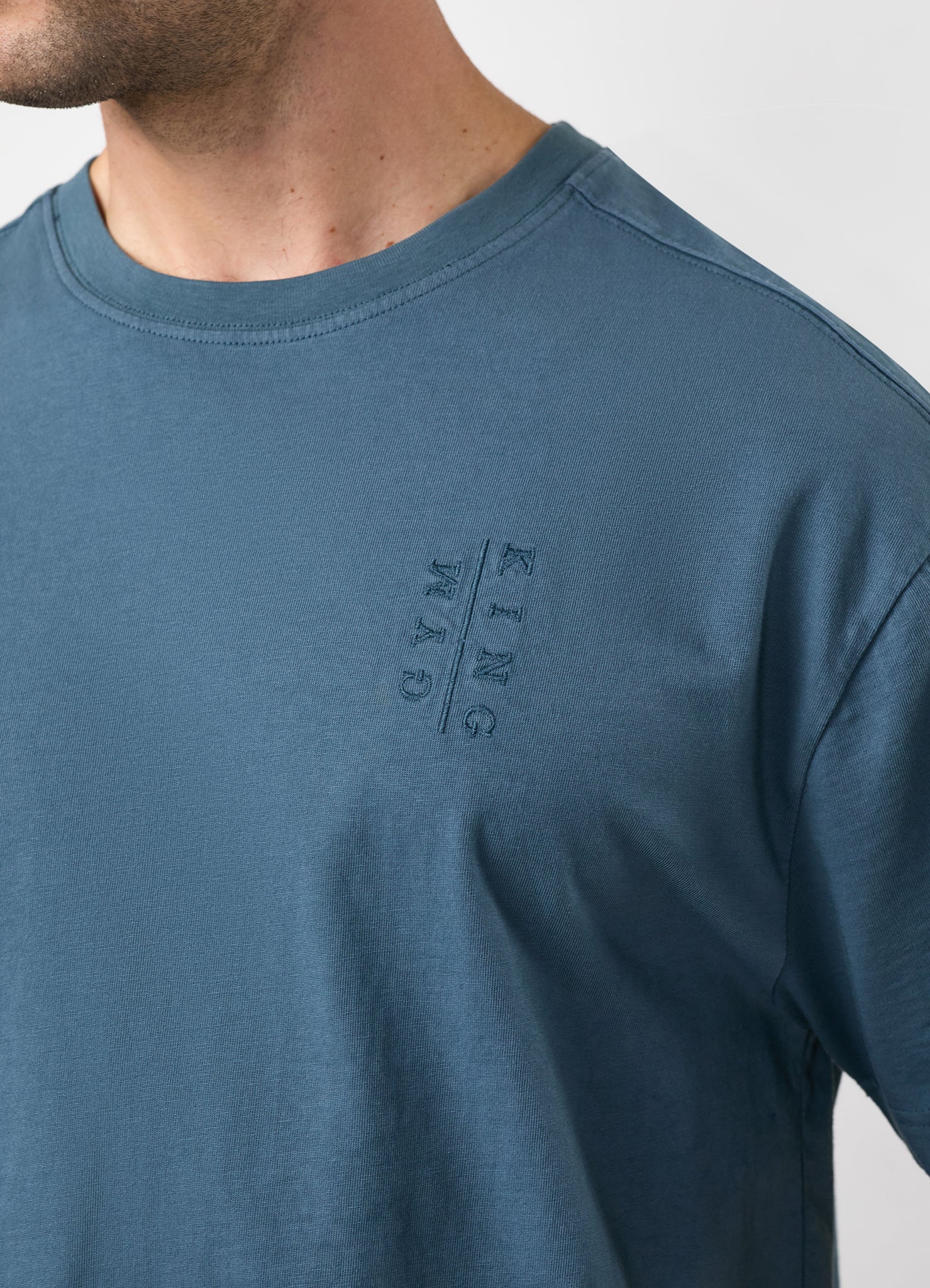 Gym King Roam Washed Tee - Mountain Slate