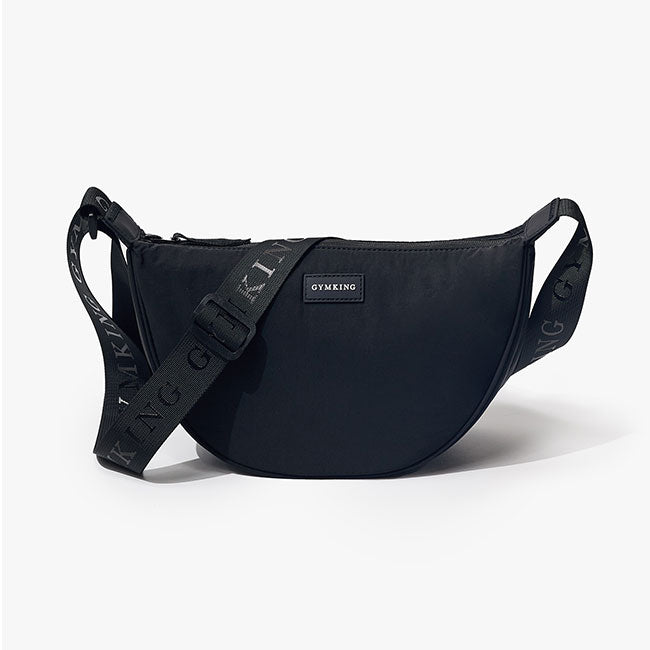 Gym King Rounded Cross Body Bag - Black