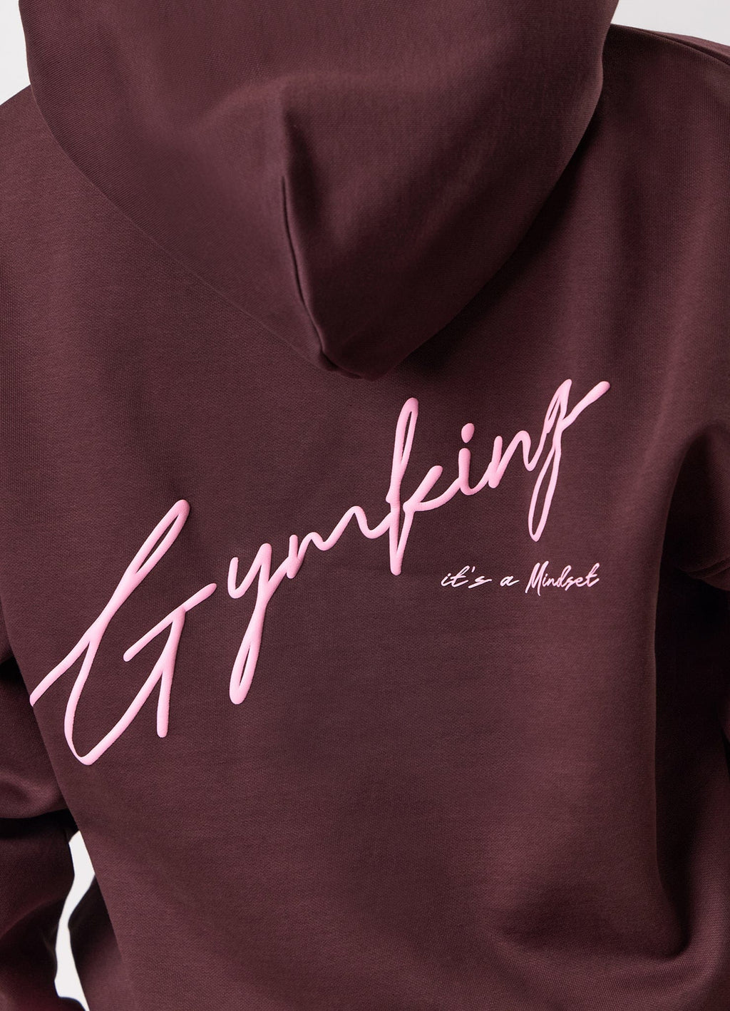 Gym King Script Mindset Hoodie - Espresso