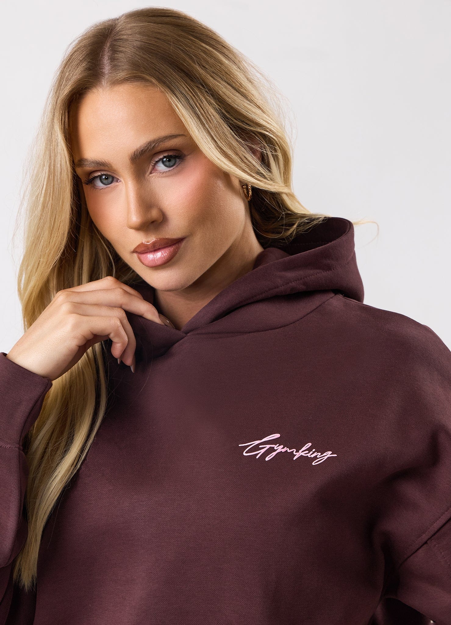 Gym King Script Mindset Hoodie - Espresso
