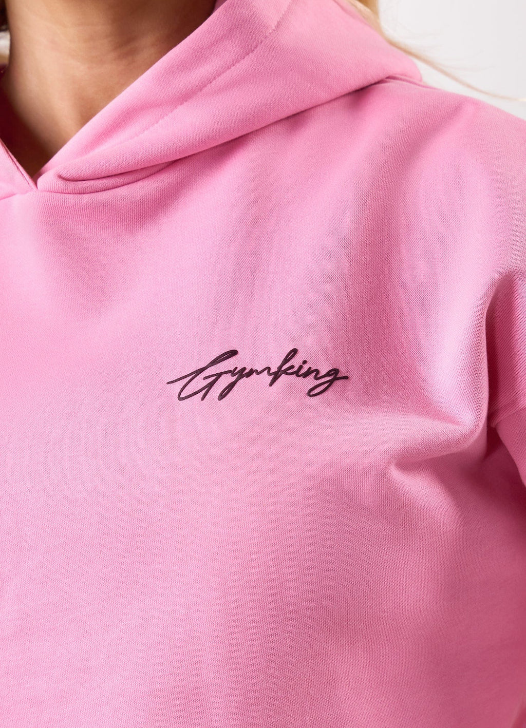 Gym King Script Mindset Hoodie - Candy Pink